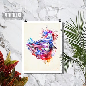 &quot;Doktor der Augenheilkunde, &quot;&quot;Aquarell Auge&quot;&quot; - 11&quot;x14&quot; Fine Art Print, Doktor der Optometrie Geschenk, Augenarzt Geschenk, Ostepathische Medizin, Optiker Kunst.&quot;