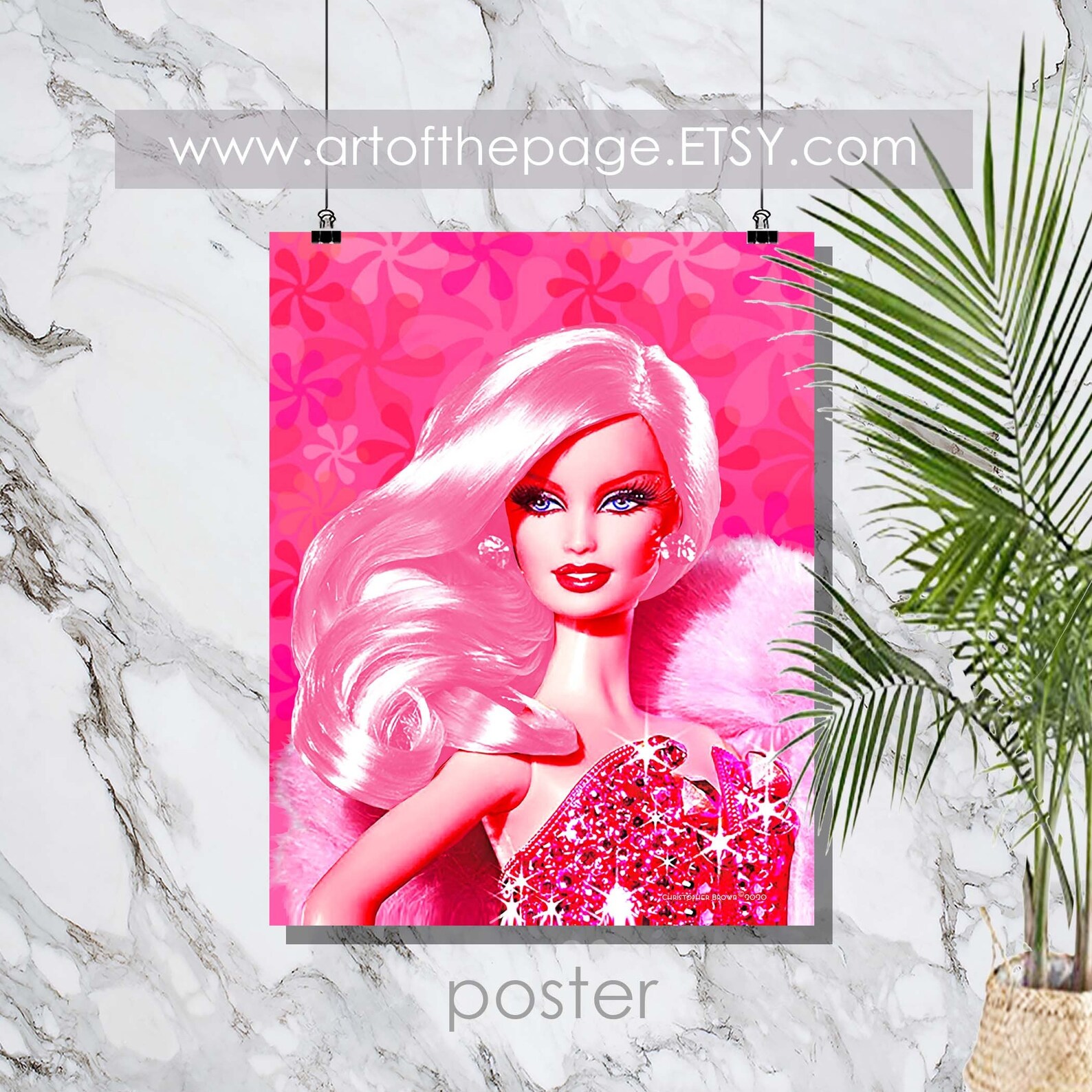 Barbie Print Pop Art Barbie Platinum Poster Etsy
