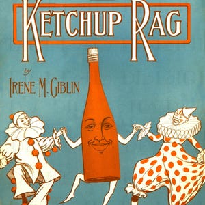 Oddball Weird Ketchup Rag Sheet Music Illustration: Art to Print and Frame (Digital Download)