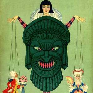 RARE! Extraordinary Theatre Magazine Flapper. Flapper Digital Download. Art Deco VINTAGE ILLUSTRATION. 2 versions, 1 Price!
