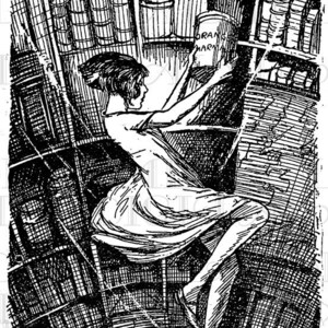 Alice in Wonderland Illustration: Falling Down the Rabbit Hole (Digital Download)
