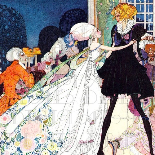 Art Deco. Fairy Tale Vintage Illustration. Digital Download. | Etsy