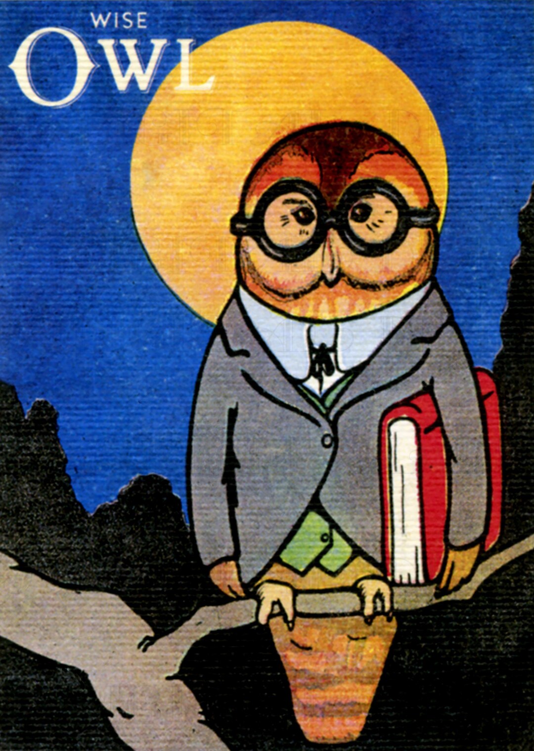 Vintage Owl Illustration: Wise Owl Art Print (digital Download) - Etsy
