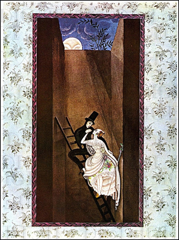 Kay Nielsen Art Deco Illustration: Shepherdess and Chimney Sweep