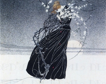 RARE! Extraordinary Vintage Kay Nielsen Illustration. Mother Among Thorns. Vintage art to Print, Frame. (Digital Download)