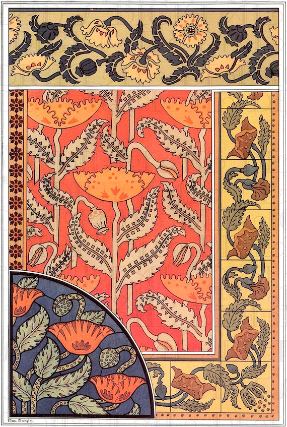 Art Nouveau Flower Design