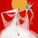 Stunning FLAPPER Princess! VINTAGE Flapper ILLUSTRATION. 1920s Deco ...