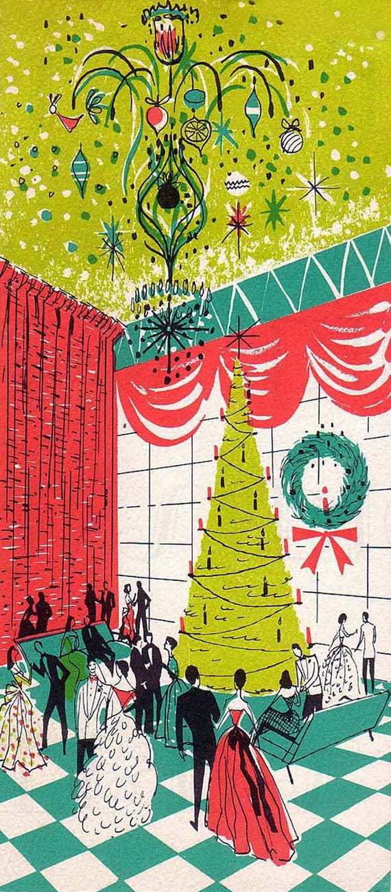レトロなデジタルヴィンテージクリスマスパーティー。ヴィンテージ