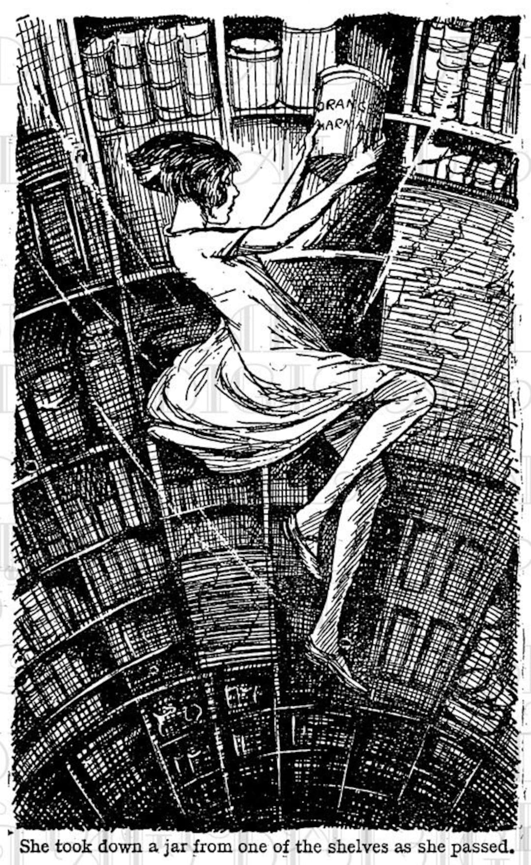 RARE Falling Down the Rabbit Hole. ALICE in Wonderland