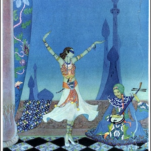 Virginia Sterrett Fairy Tale Print: Princess Belly Dance Illustration (Digital Download)