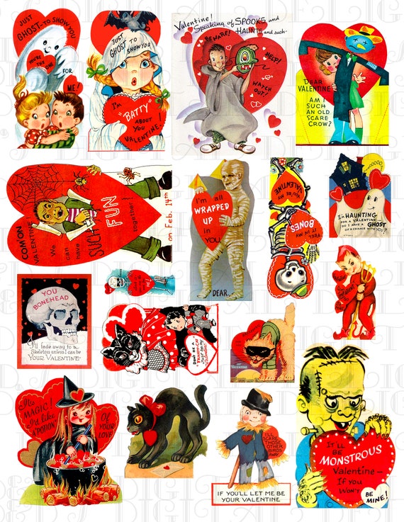 Die Cut Vintage Valentines - The Valentine for Everyone
