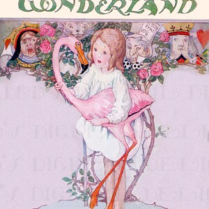 RARE! Rare. AliCe in WoNdeRlanD. Anne ANDERSON! Vintage Illustration. Alice in WONDERLAND Vintage Digital Download. Art To Print