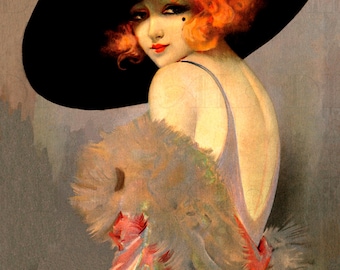 Sultry Theatre Magazine Flapper. Digital Download. VINTAGE ILLUSTRATION