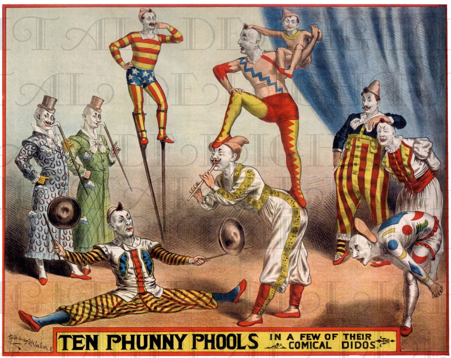 Vintage Clown Poster