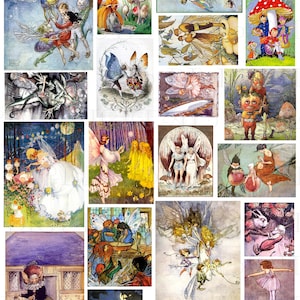 Vintage Fairy Illustration: Golden Age Clip Art (Digital Download)