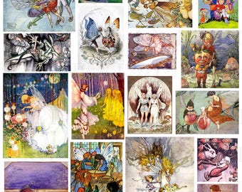 Vintage Fairy Illustration: Golden Age Clip Art (Digital Download)