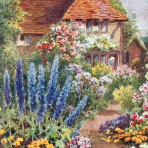 Classic ENGLISH Cottage. Cosy Lovely COTTAGE. VINTAGE Cottage Illustration. Digital Cottage Download. Digital Art To Print