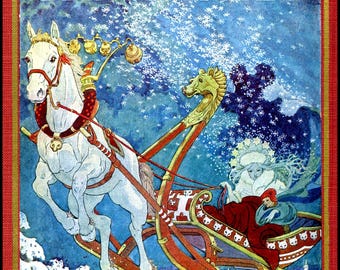 専用　　童話シリーズ　雪の女王　手描きイラスト アンデルセン童話 雪の女王 水彩 イラストのイラスト素材