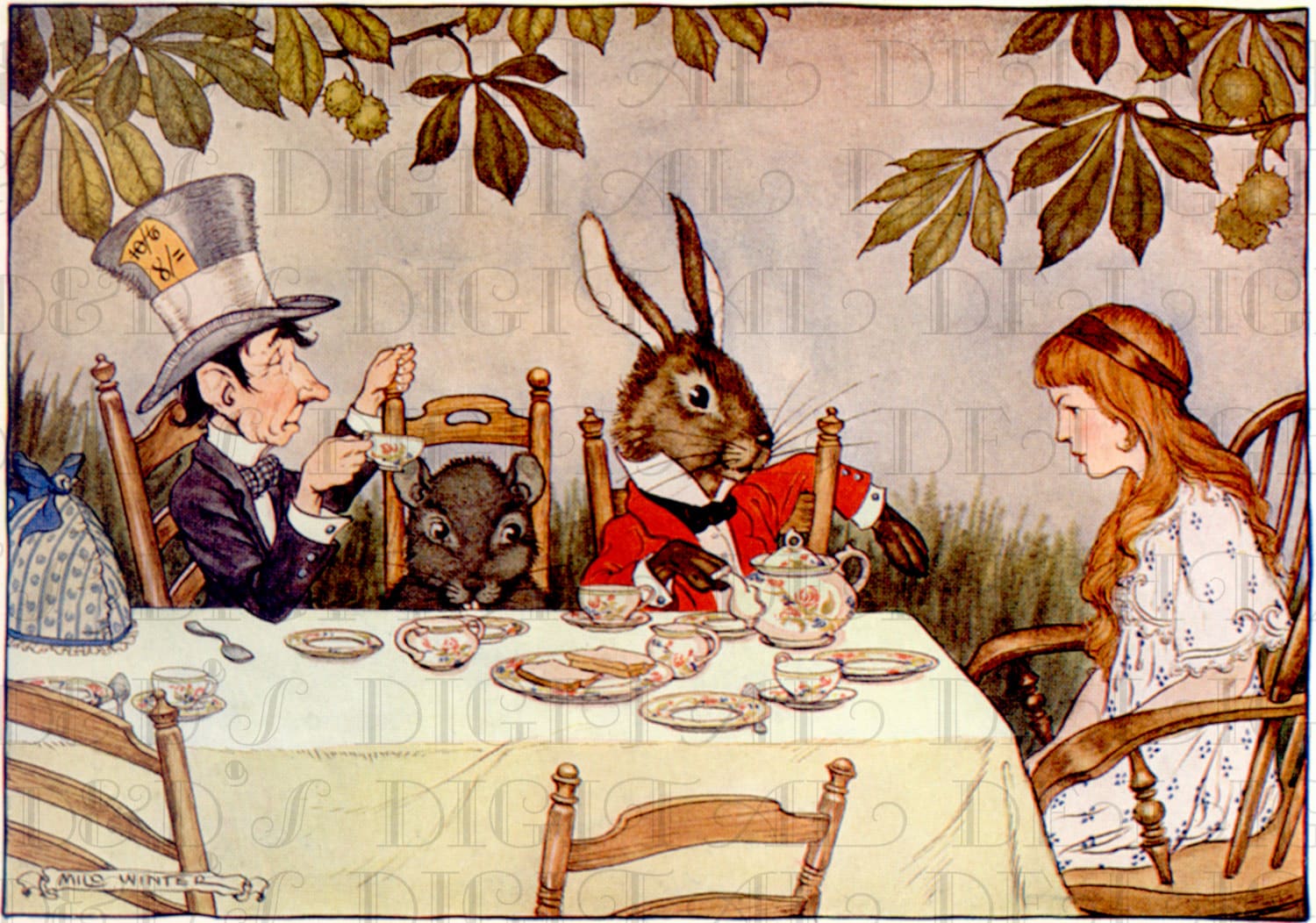 alice in wonderland tea press