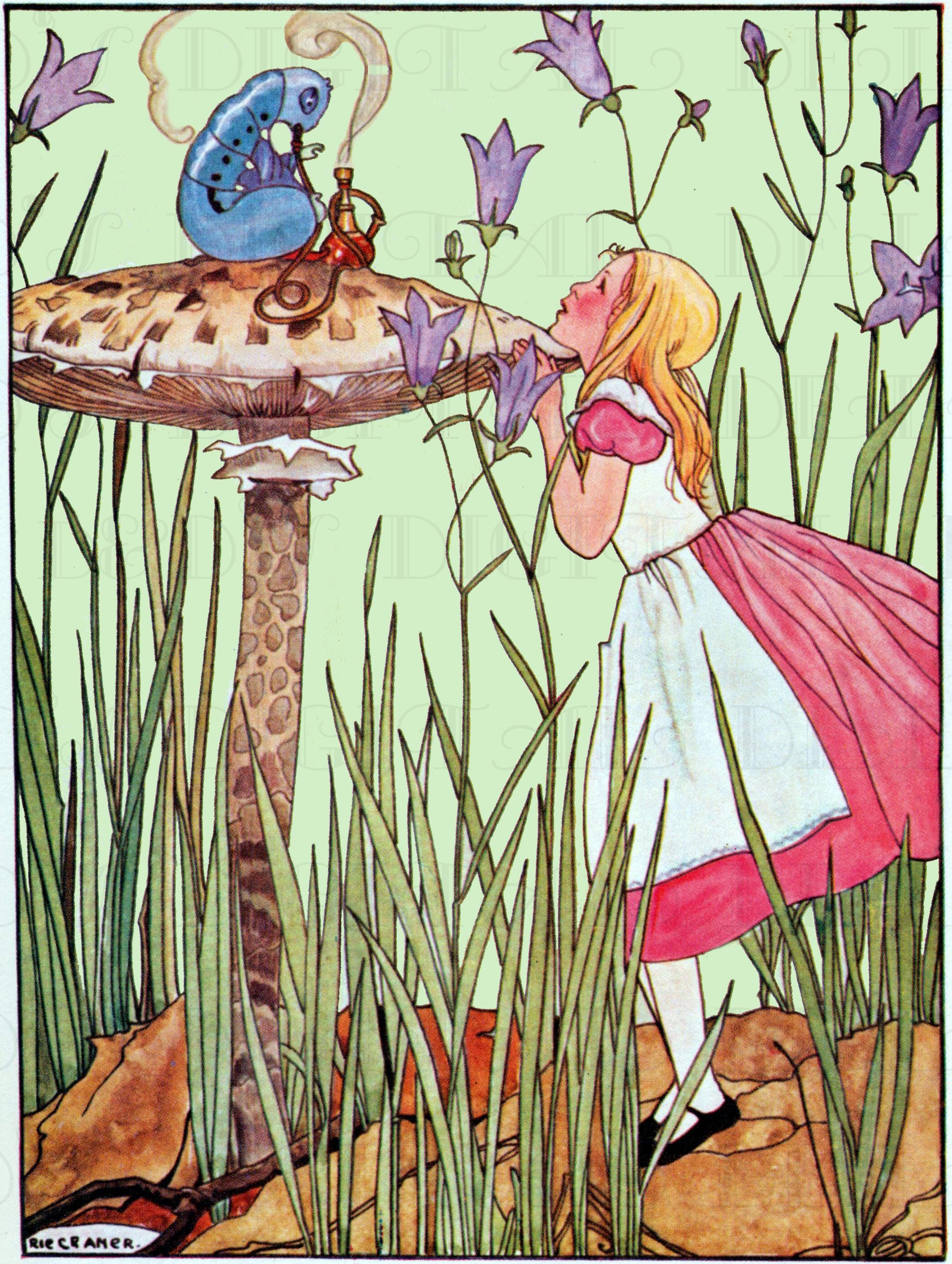 美品！アンティーク　不思議の国のアリス　イラスト　TDR 楽天市場】アンティーク 額絵 Alice in the wonderland 不思議の