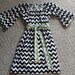 Reviewed by Anonymous reviewed Dazzling Black and White Bell-Sleeved Peasant Dress in Chevron, with Chevron Sash