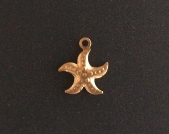 Embellishments for Jewelry /& Scrapbooks 6pc BeachTheme Antique Brass Charm Set