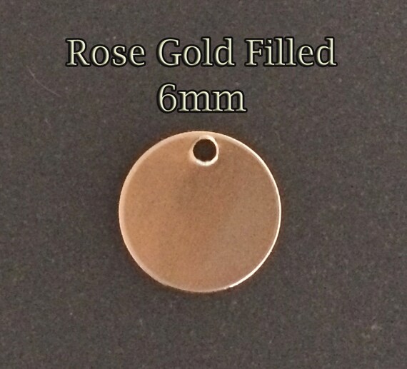 Rose gold filled stamping best sale blanks