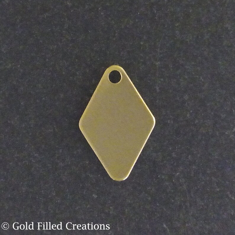 Gold Filled Stamping Blanks Diamond Bulk 10 50 100 300 Pcs Etsy