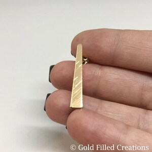 Gold filled Triangle Earrings stud , 4 10 30pcs 20%OFF , gold Spike Triangle Stud Post Earrings , gold fill geometric earrings Triangle