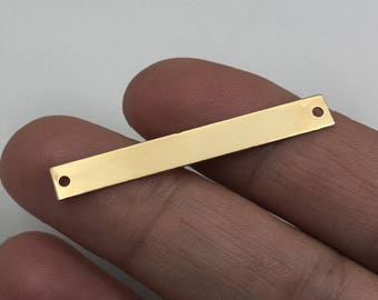 Gold Filled Bar Connectors bulk , 2 15 30 pcs 20% OFF , gold Stamping Blanks 40x5mm , gold Bar Connectors , gold fill bar stamping blank