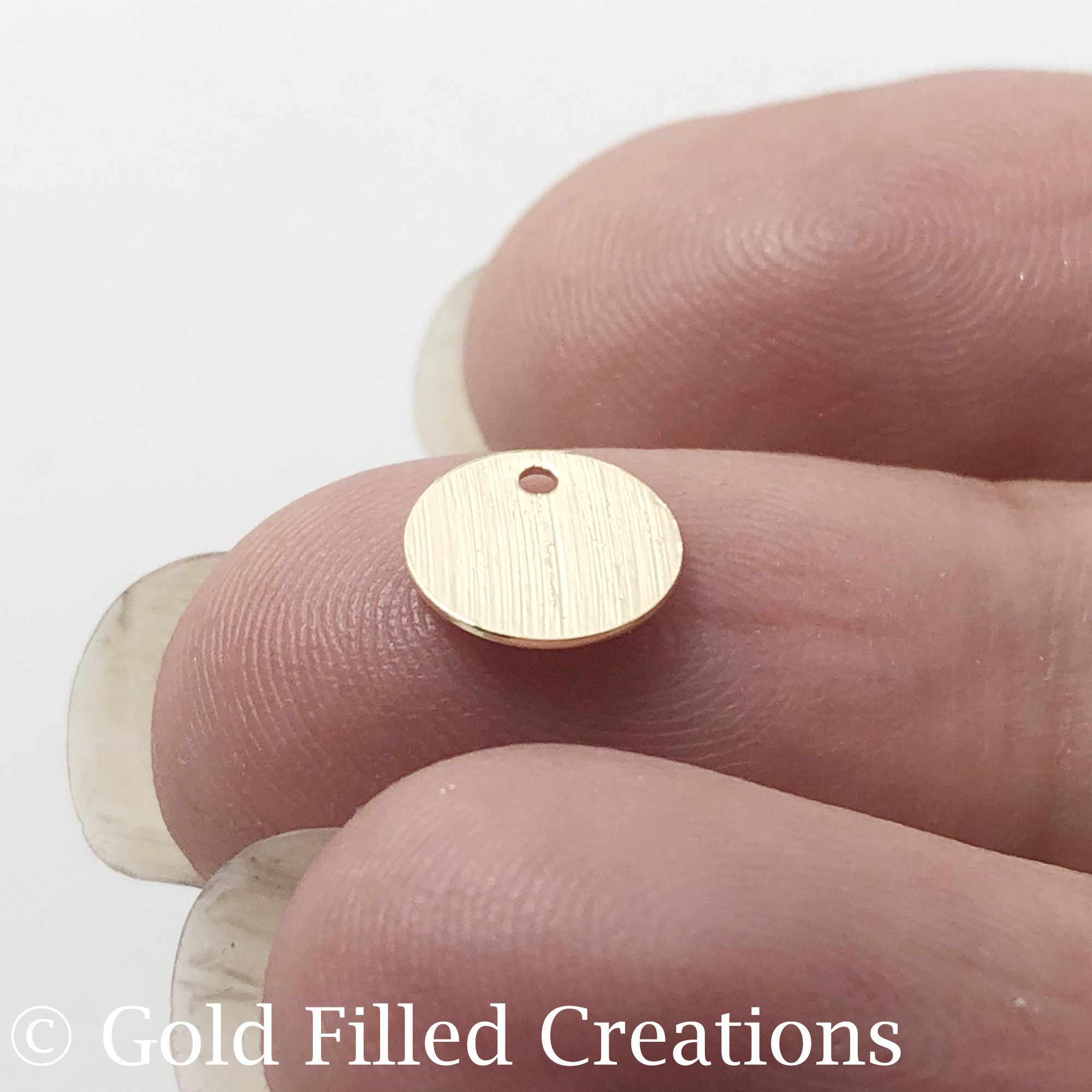 Gold Filled Tiny Round Charms Bulk , 20 50 100pcs 15%OFF , Gold Circle  Pendant 4.2mm , Gold Fill Charms , Jewelry Making Gold Charms 
