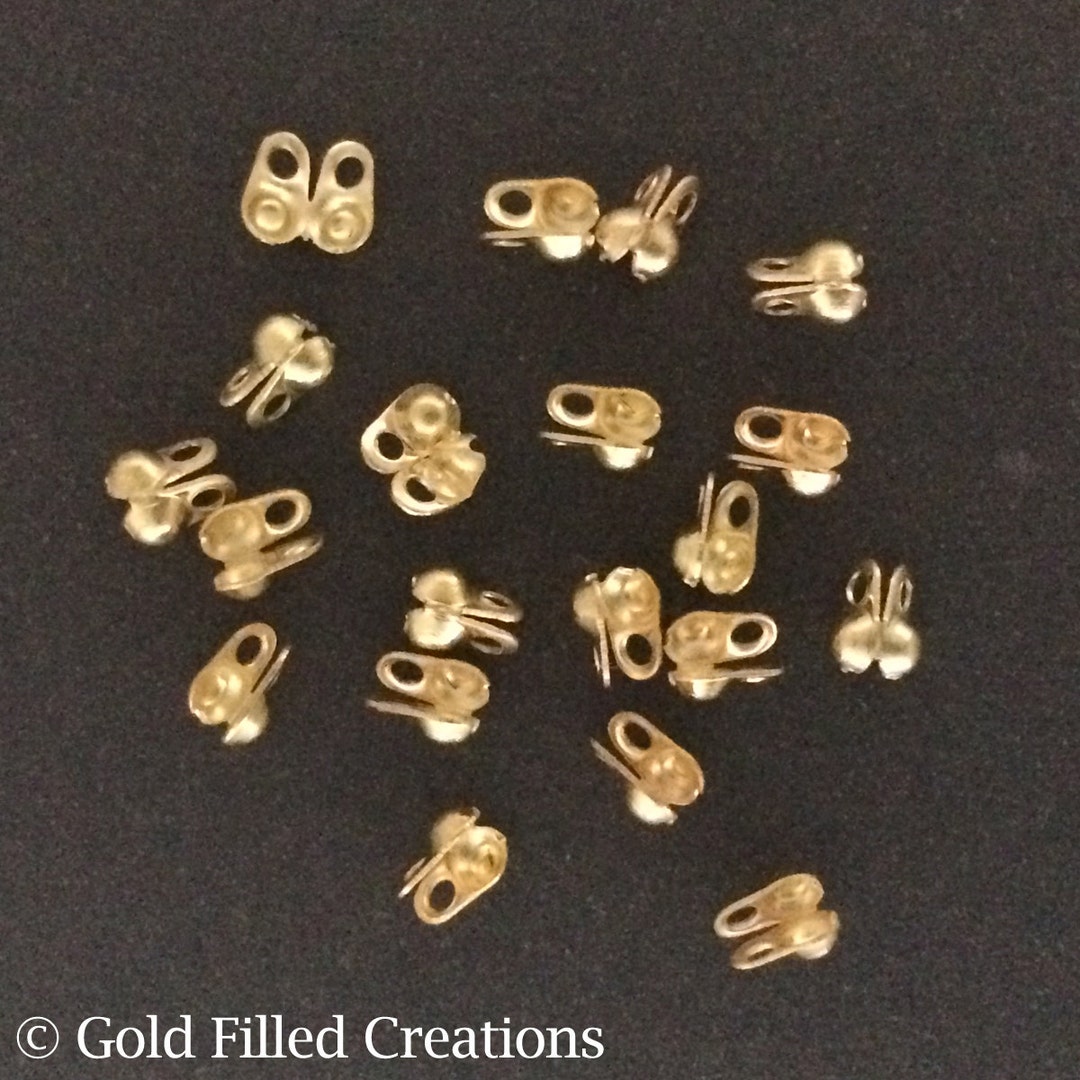 Gold Filled Ball Chain Connector Bulk , 30 100 300 Pcs 25off , Gold
