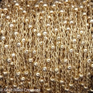 Gold Filled chain Satellite 1.6mm , 1 3 5 10 20 30 Feet 20%Off , gold fill satellite chain , gold satellite chain , jewelry making chain