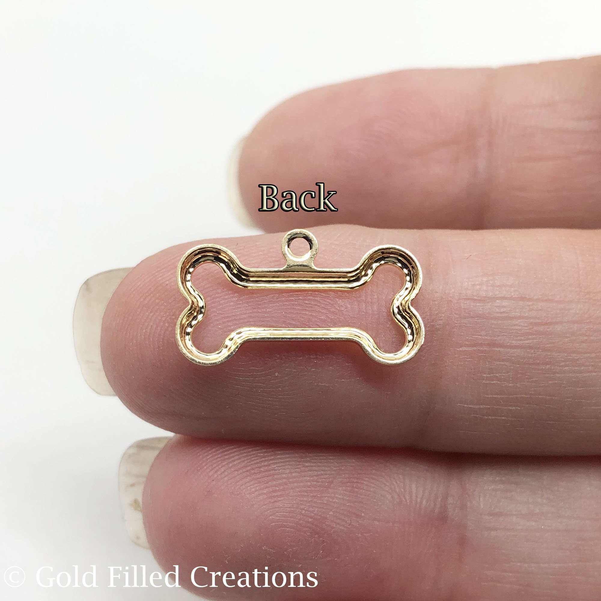 100 % Gold Filled Bone Charms Pendant