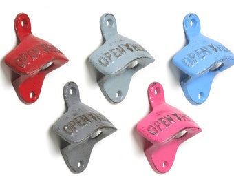 Stocking Stuffer Bottle Opener Cast Iron Wall Mounted Party Favor