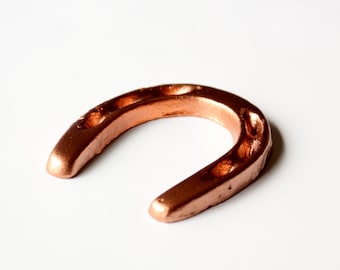 Small Horseshoe Metallic Copper Rustic Western Decor  Lucky Horse Shoe Cowboys Wild West Party Favor