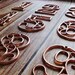 Cast Iron House Numbers 4.5 inches Copper Classy Accent Victorian Decor 