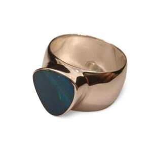 Wunderschöner Sterling Silber Opal Ring Band
