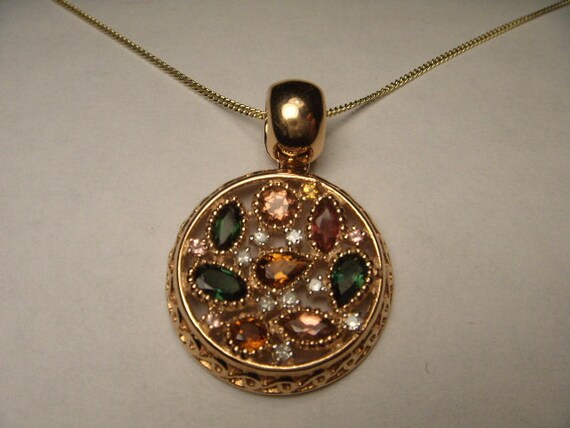 Rare Estate 18K Pink Rose Gold Tourmaline Diamond… - image 2