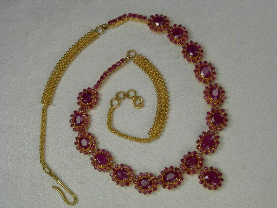 Magnificent Estate 24K 22K Yellow Gold 40 Carat Ruby Rubies