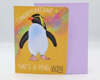 Félicitations, c'est un Peng-WIN ! Jolie carte