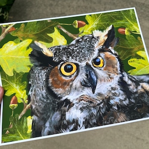 Great Horned Owl Digital Art Print