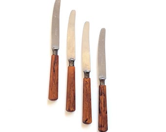 Vintage Rostfrei Solingen Bakelite Handle Fruit Knives - Spreaders - Set of 4 - Made in Germany