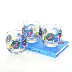 MCM Vintage Irene Pasinski Design Roly Poly Glasses - Washington Glass Company