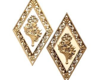 Syroco Doré Bois Étagère Plaque Support Applique Hollywood Régence Mi