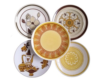 Vintage Ceramic Chop Plates - Mix and Match - Vintage Dinnerware - Build Your Own - Vintage Plates