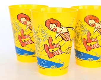 1977 Vintage Mcdonald's Collectible Cup - Mcdonaldland Happy Cup
