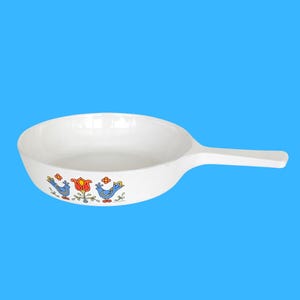 1975 Vintage Corning Ware Country Festival Skillet - 6.5 Inch - P-83-B