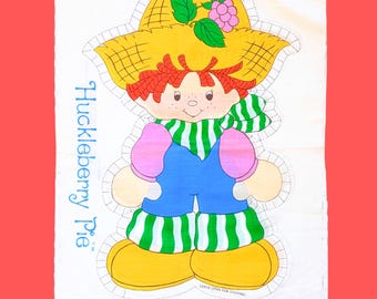 1980 Vintage Huckleberry Pie Cut & Sew Panel - Strawberry Shortcake - Soft Toy - Pillow