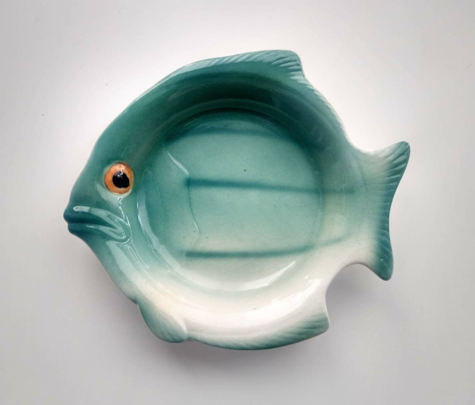 MCM Vintage Fish Plates Japan Mid Century Etsy